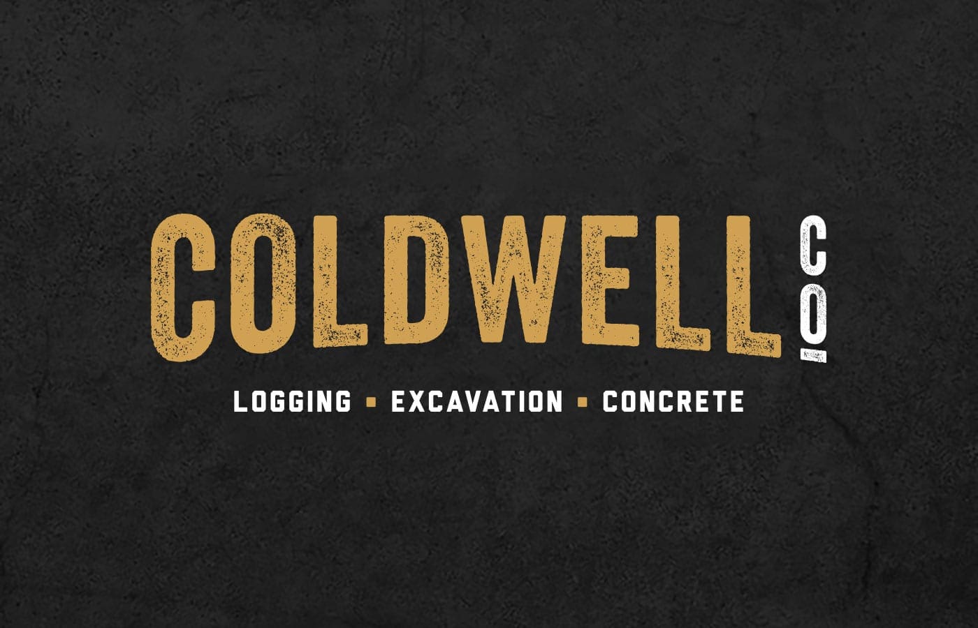 Coldwell Co. Final Logo Design on Black